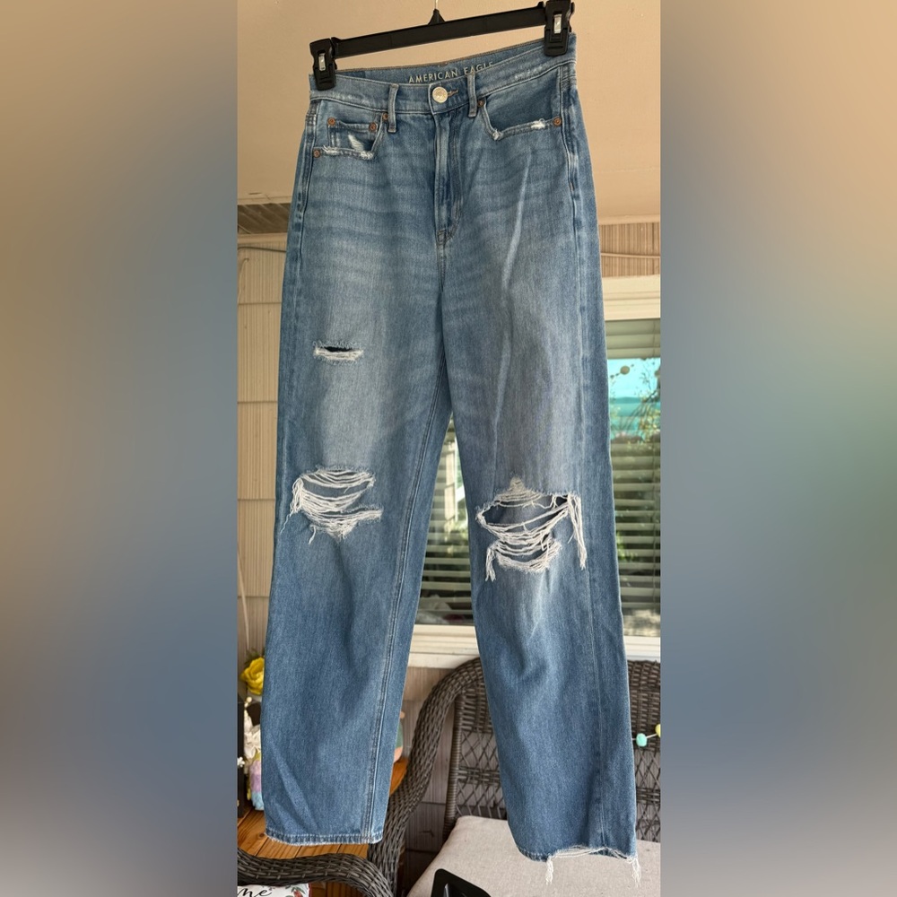 American Eagle Outfitters Blue Baggy Jeans - Picture 4 of 13